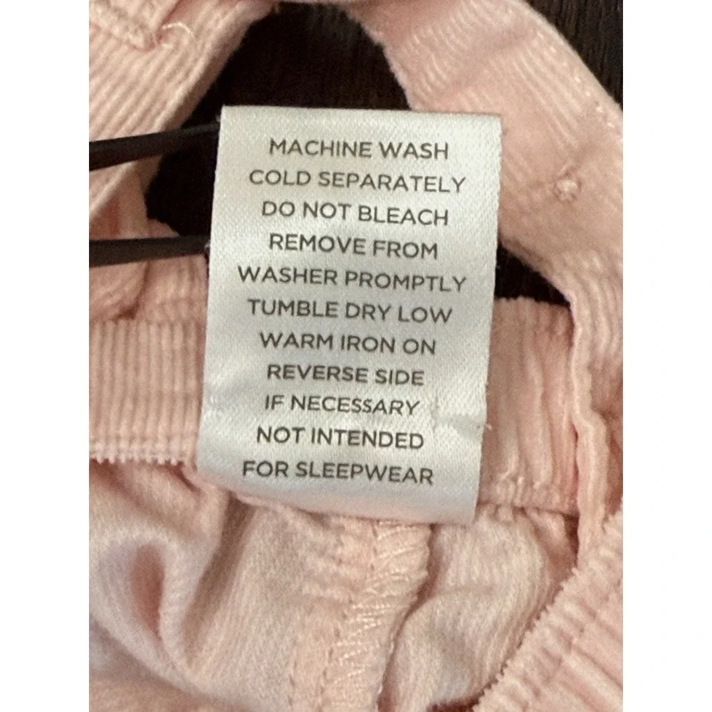 Vintage Gymboree Baby Girls Pink Corduroy Smocked Overalls Sz 0-3 Mths‎ 2005